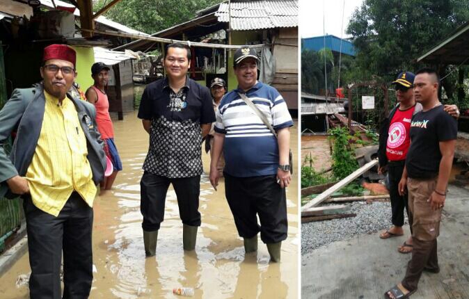 Camat Cikbar Tinjau Lokasi Bencana Banjir