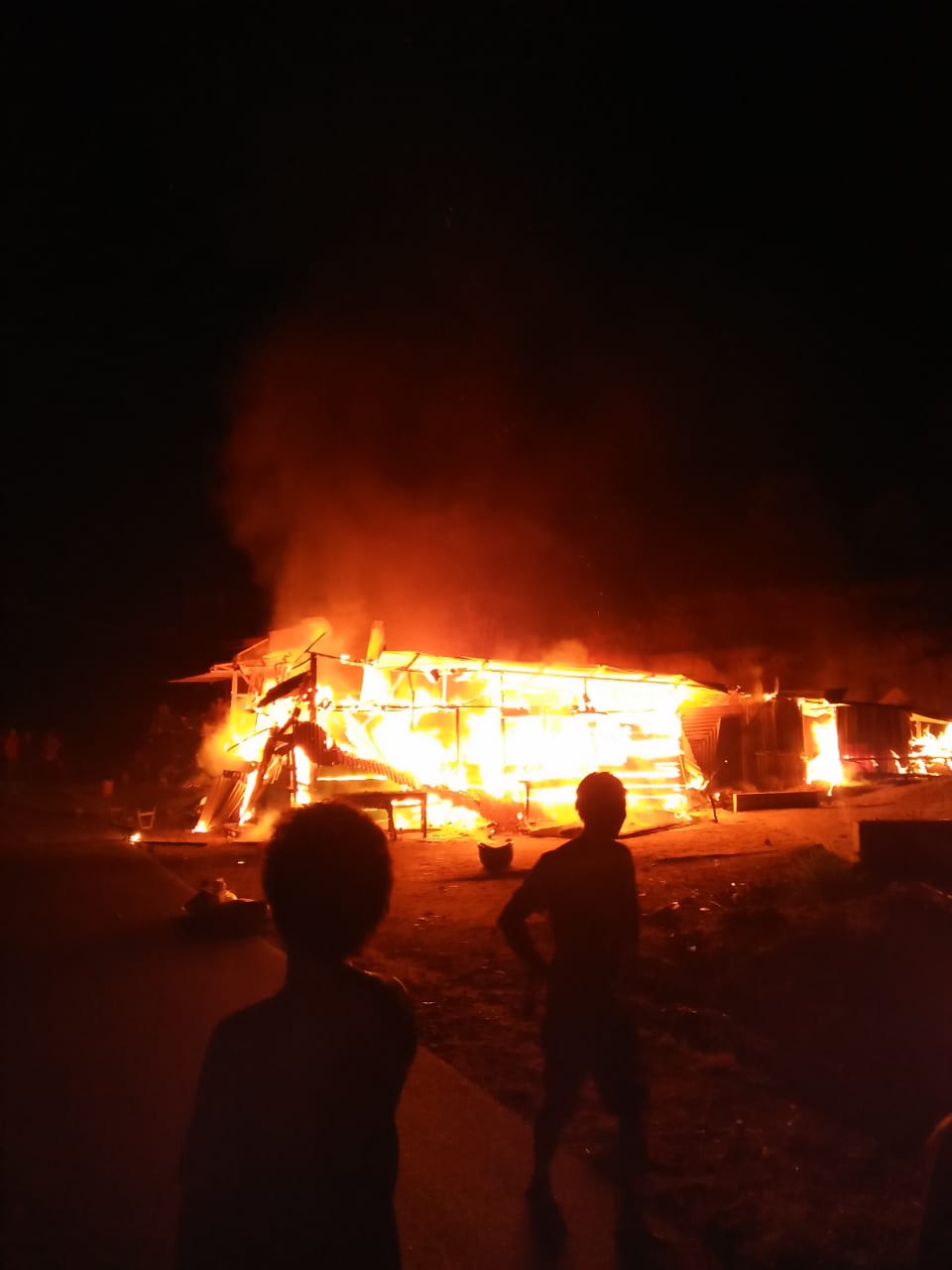 Dilalap Sijago Merah”Satu Unit rumah Di Muara “Ludes Terbakar