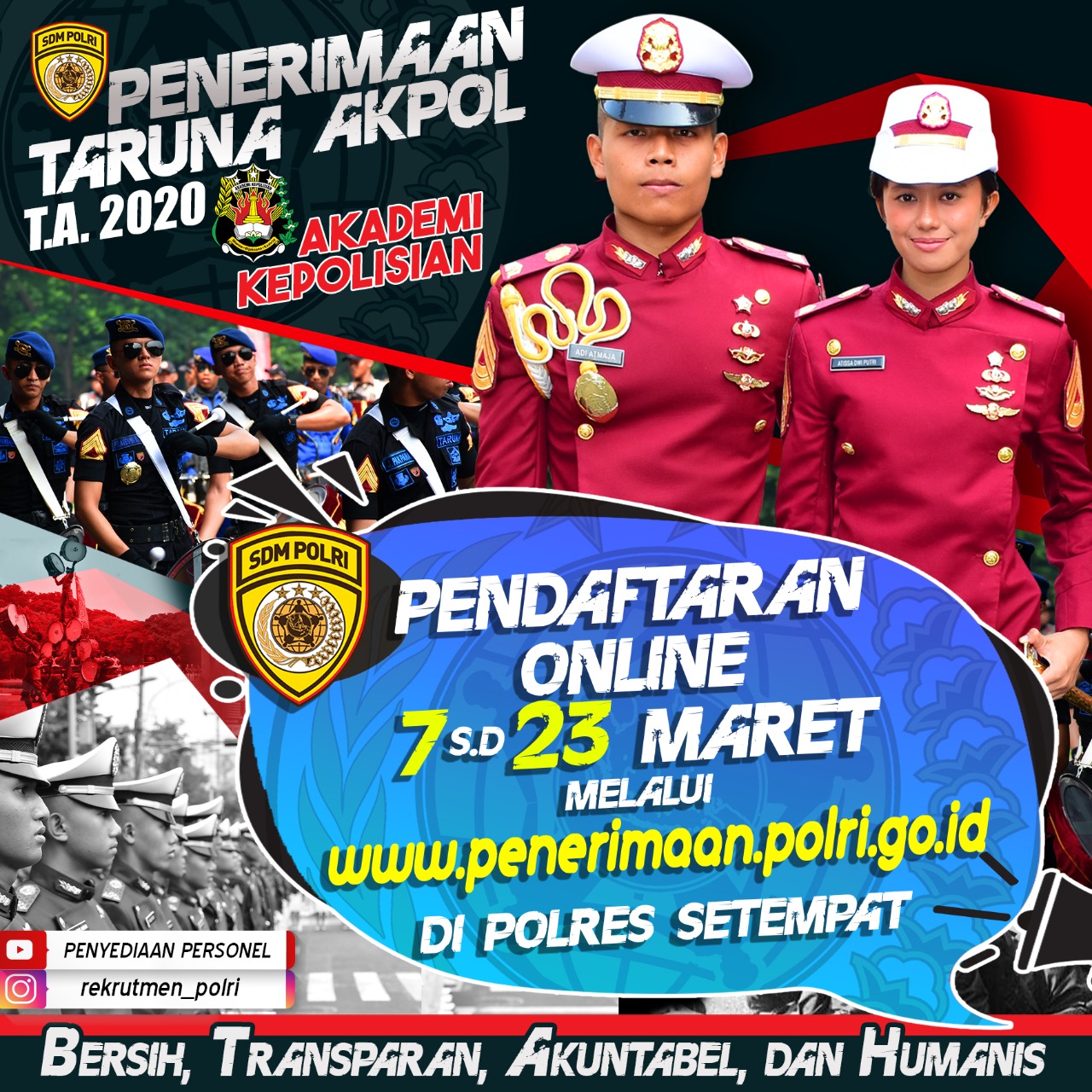Polda Kepri Buka Penerimaan Terpadu Taruna Akpol, Bintara Polri Dan Tamtama Polri T.A.2020