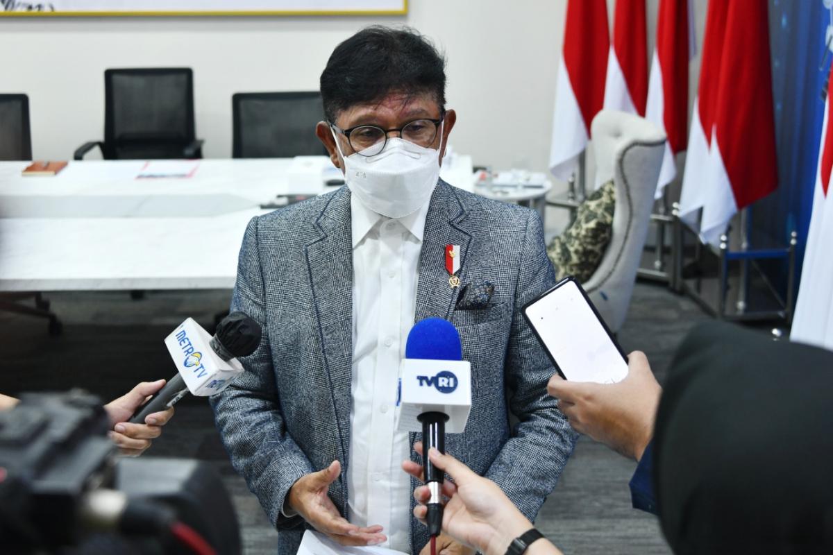 *Keterangan Foto :*
Menteri Komunikasi dan Informatika, Johnny G. Plate dalam World Economic Forum (WEF) Global Coalition on Digital Safety Inaugural Meeting 2021 yang berlangsung virtual dari Jakarta, Kamis (16/09/2021) malam. - (AYH) (Poskota.net/Dok Ist)