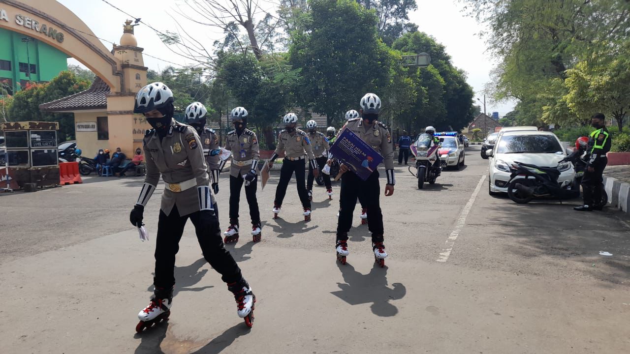 Satlantas Polres Serang Kota Polda Banten ?Poskota.net/Dok Ist)