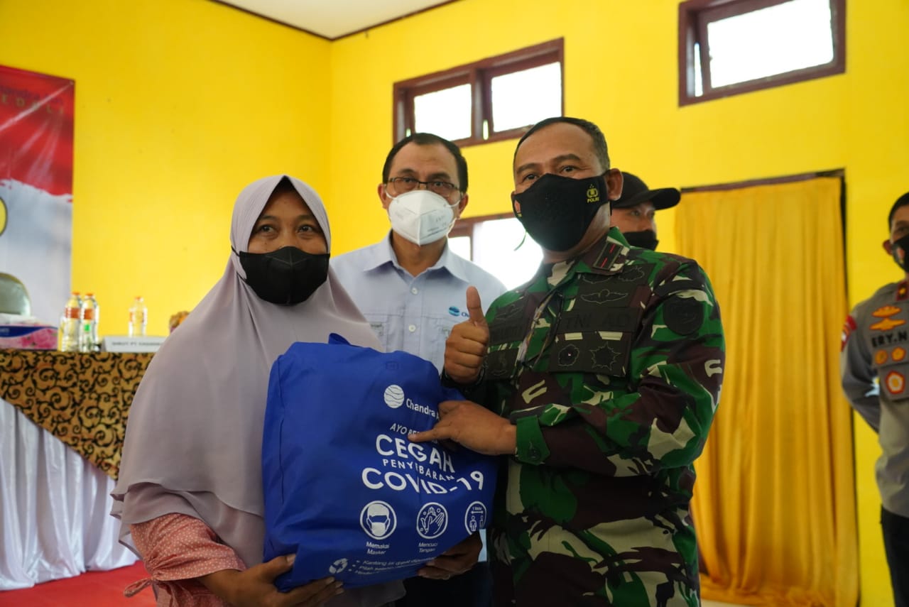 Danrem 064/MY Bersama PT. Chandra Asri Pelepasan Donasi Paket Sembako
