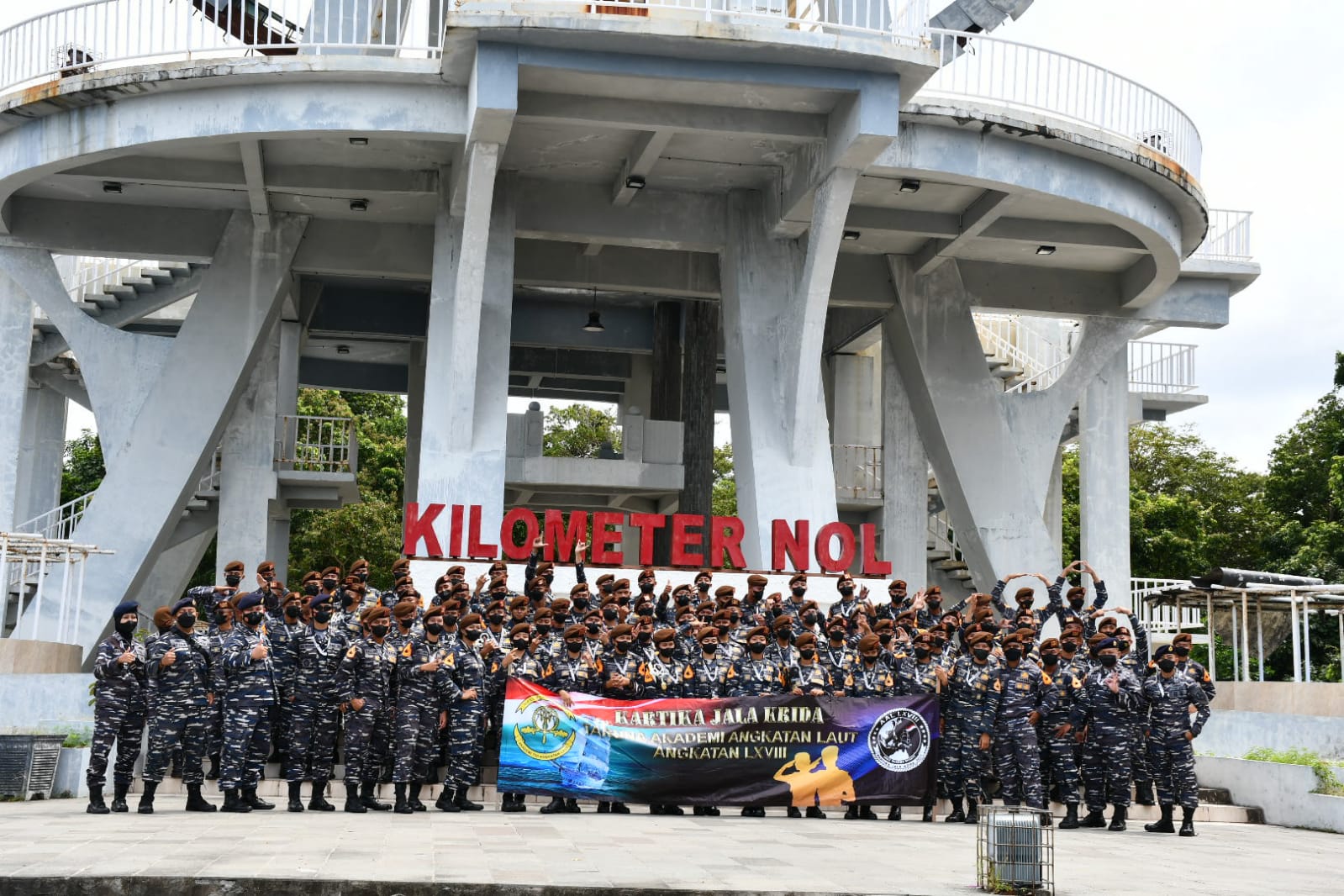 Tugu Nol Kilometer Sabang Sasaran Wisata Edukasi Taruni/Taruni AAL Angkatan Ke-68