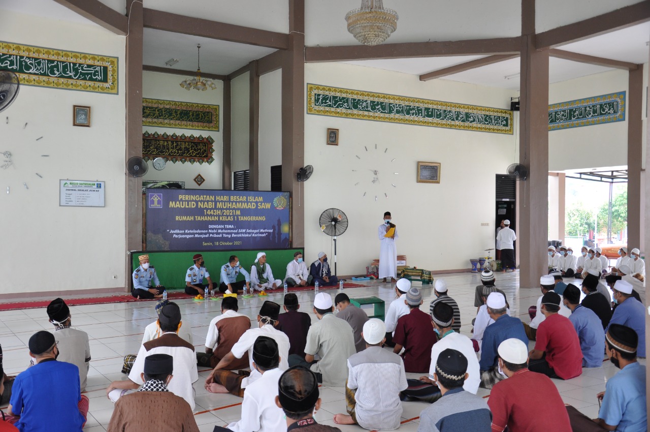 Rutan Kelas I Tangerang Peringati Maulid Nabi Muhammad SAW 1443.H