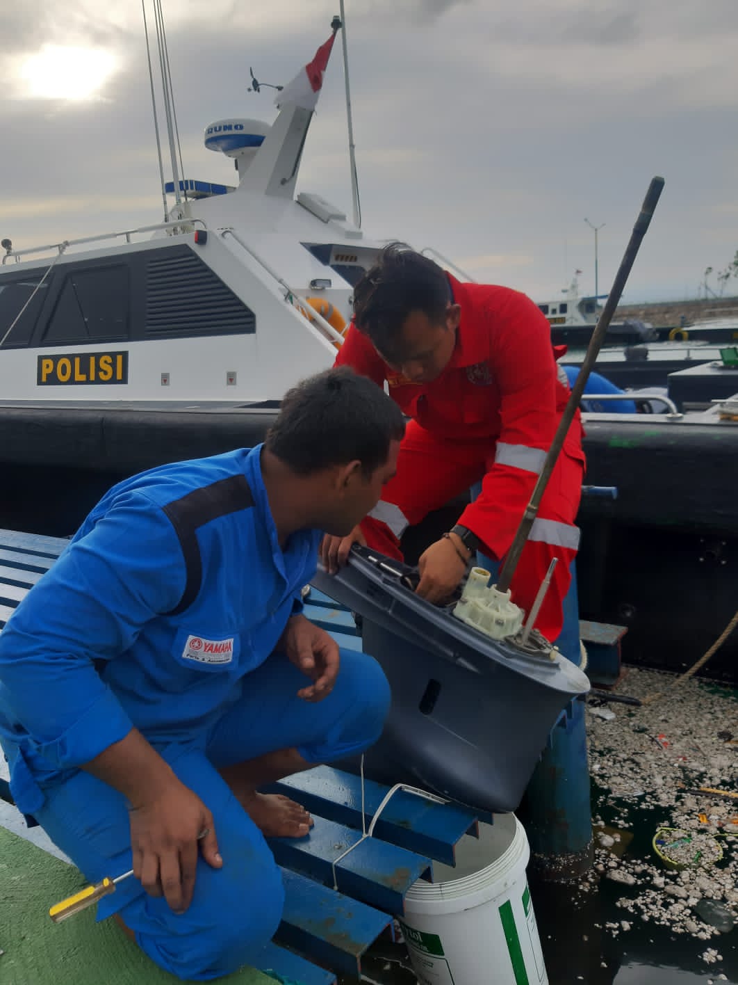 Pastikan Kapal Patroli Tetap Terjaga, Ditpolairud Polda Banten Lakukan Pemeliharaan dan Perawatan