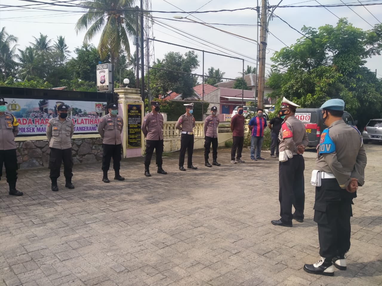Polsek Mauk Polresta Tangerang Giat Apel Pagi