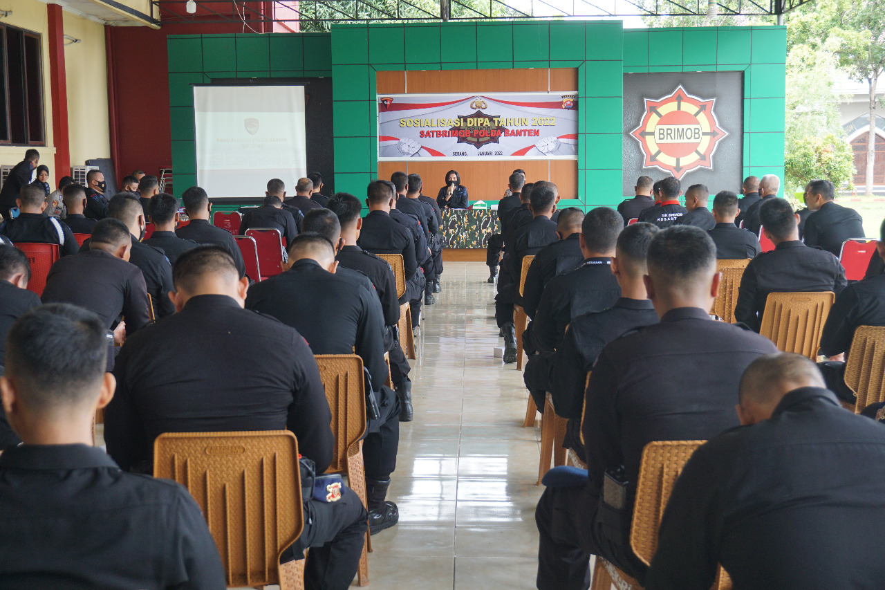 Satbrimob Polda Banten Gelar Sosialisasi DIPA T.A 2022