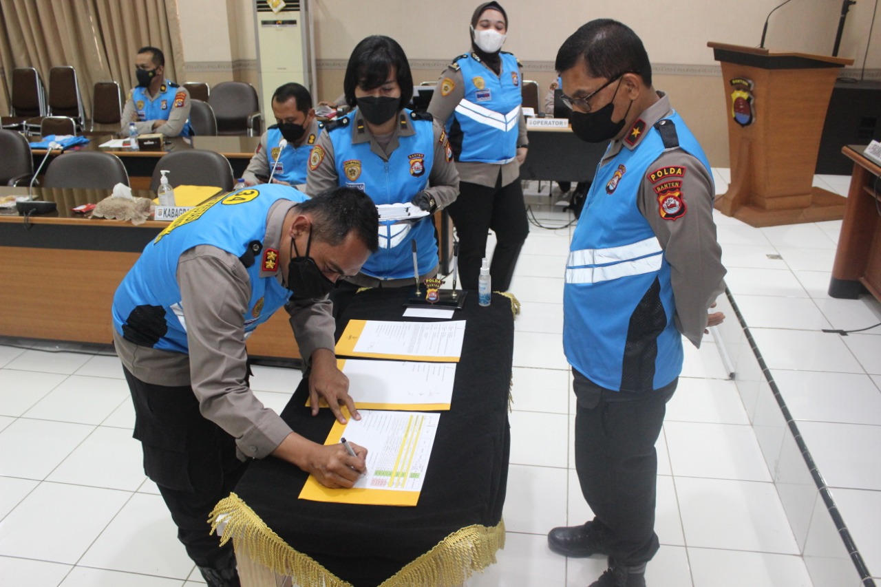 Wakapolda Banten Pimpin Sidang Akhir Rekrutmen Proaktif Seleksi Penerimaan Bintara Polri Tahun 2022