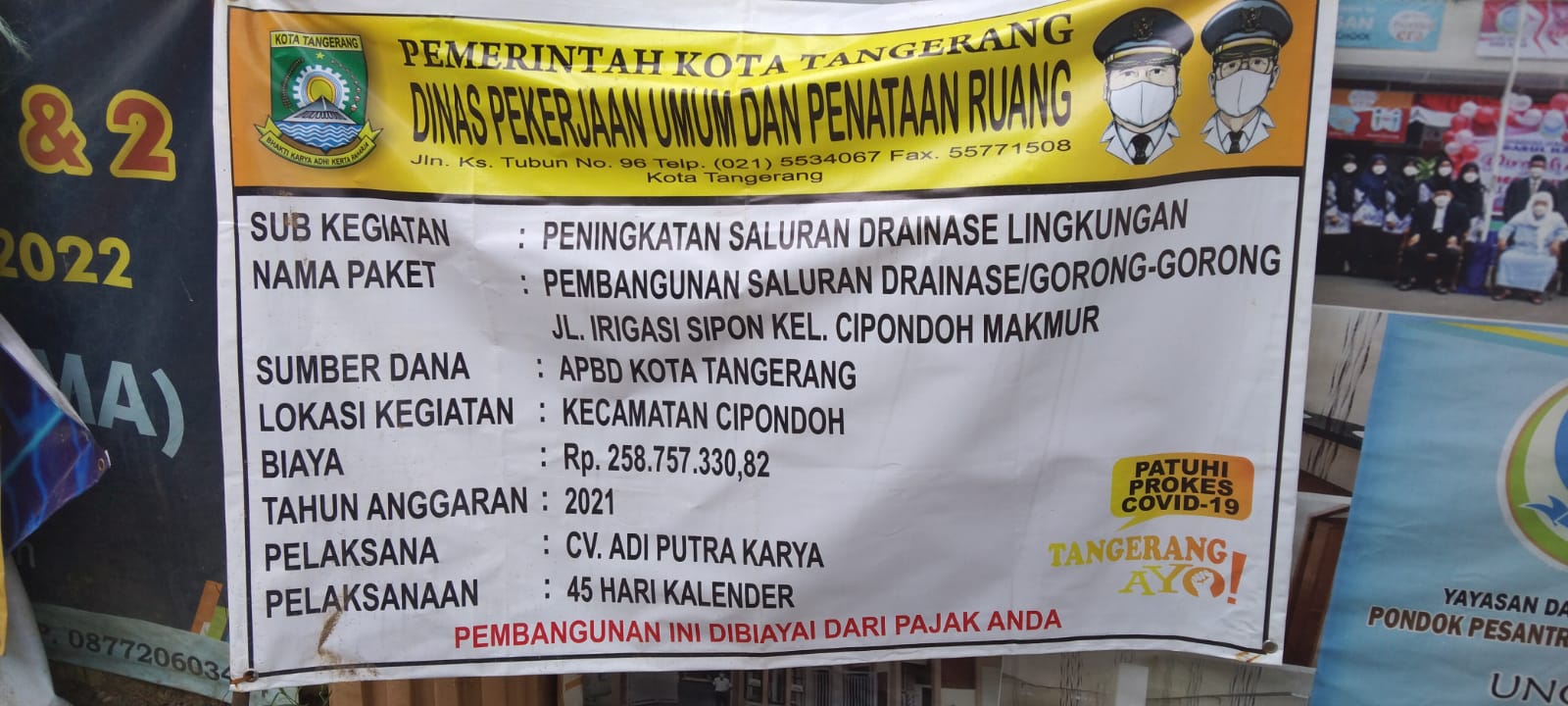 Pekerjaan Proyek Dinas PUPR Bidang Drainase di kerjakan secara Asal-asalan