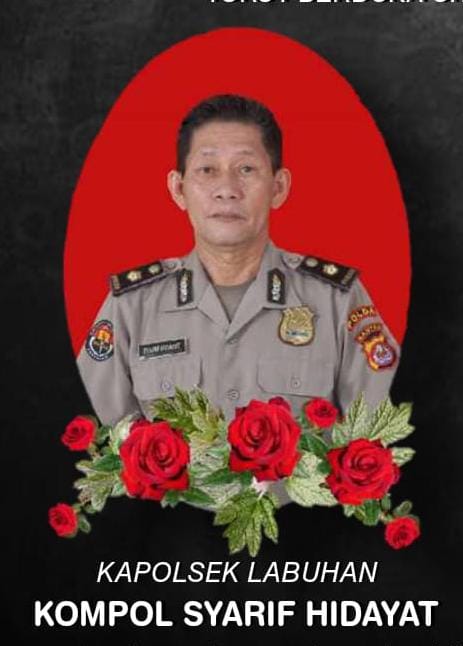 Dirpamobvit Polda Banten Beri Ucapan Belasungkawa Atas Meninggalnya Kapolsek Labuan Kompol Syarif Hidayat
