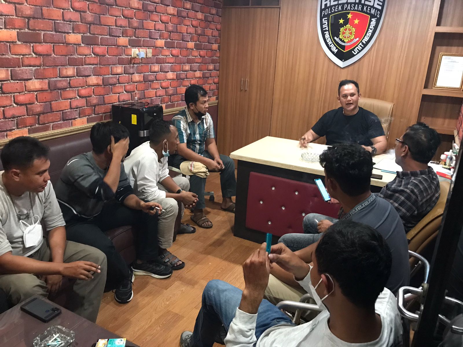 Kapolsek Pasarkemis Polresta Tangerang Pimpin Anev Unit Reskrim