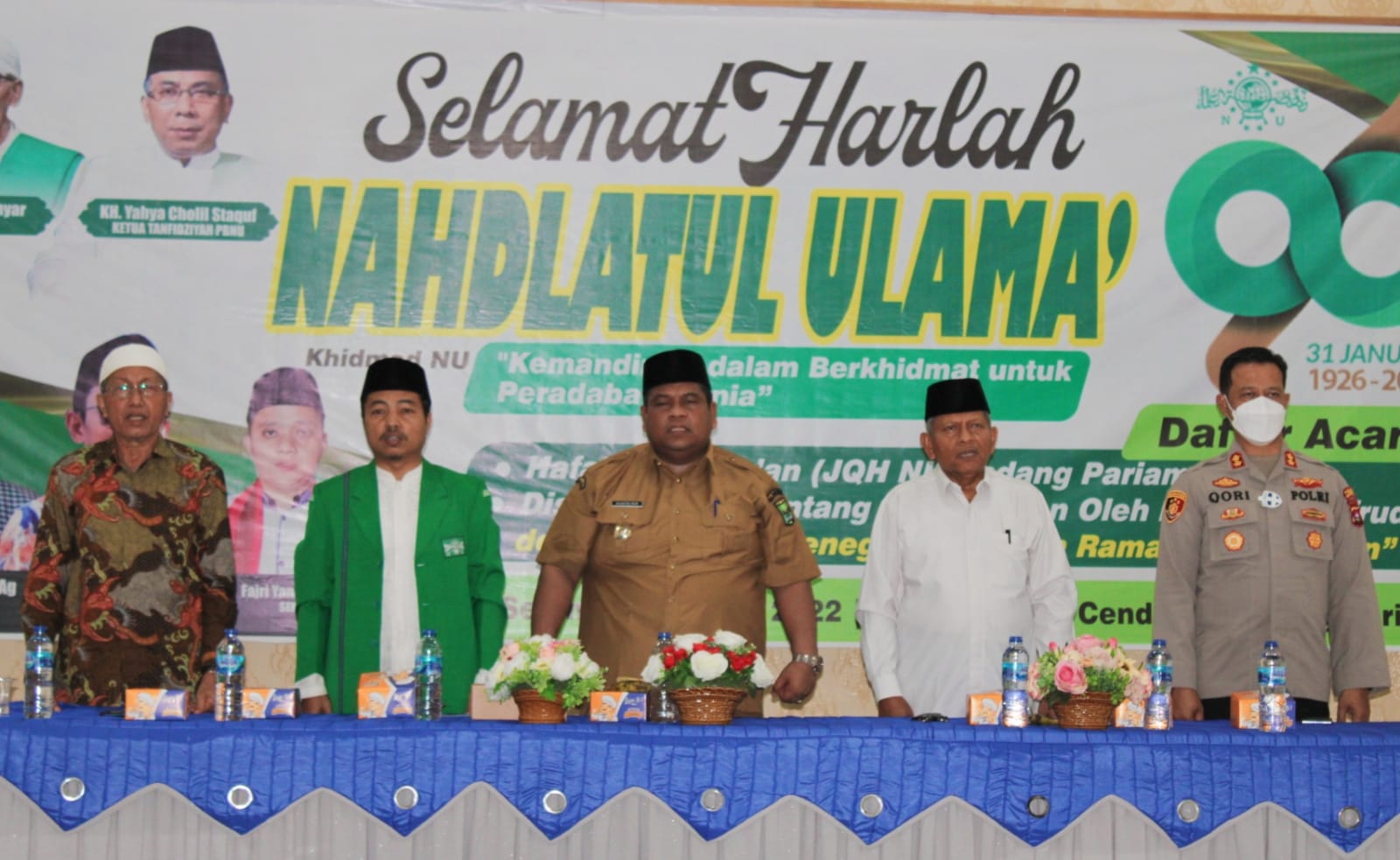 Bupati Padang Pariaman Suhatri Bur Hadiri Peringatan Hari Lahirnya Nahdatul Ulama Ke96 (Poskota.net/Dok Ist)