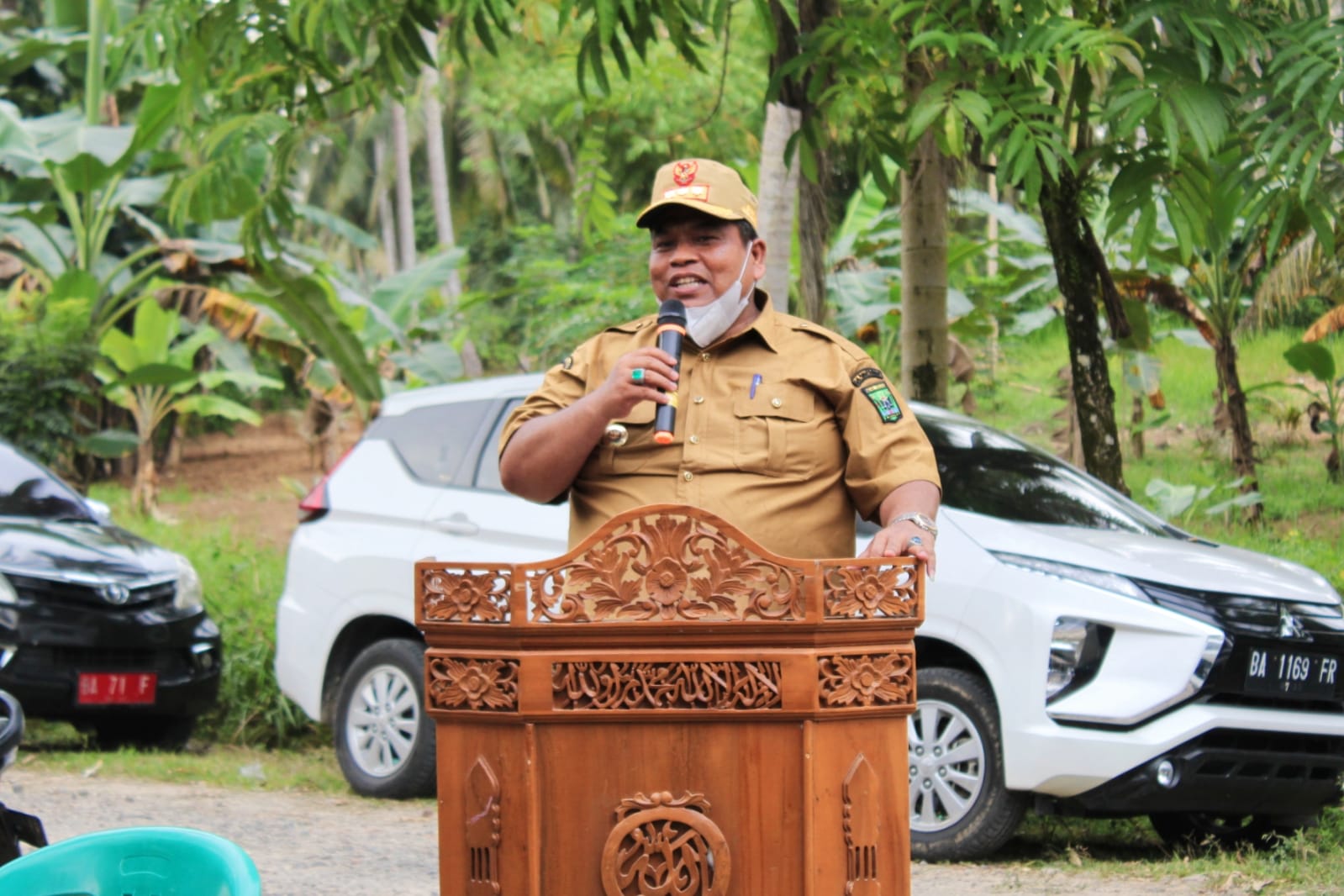 Bupati Suhatri Bur buka secara resmi turnamen Sepak Takraw KORSPA Cup III (Poskota.net/Dok Ist)