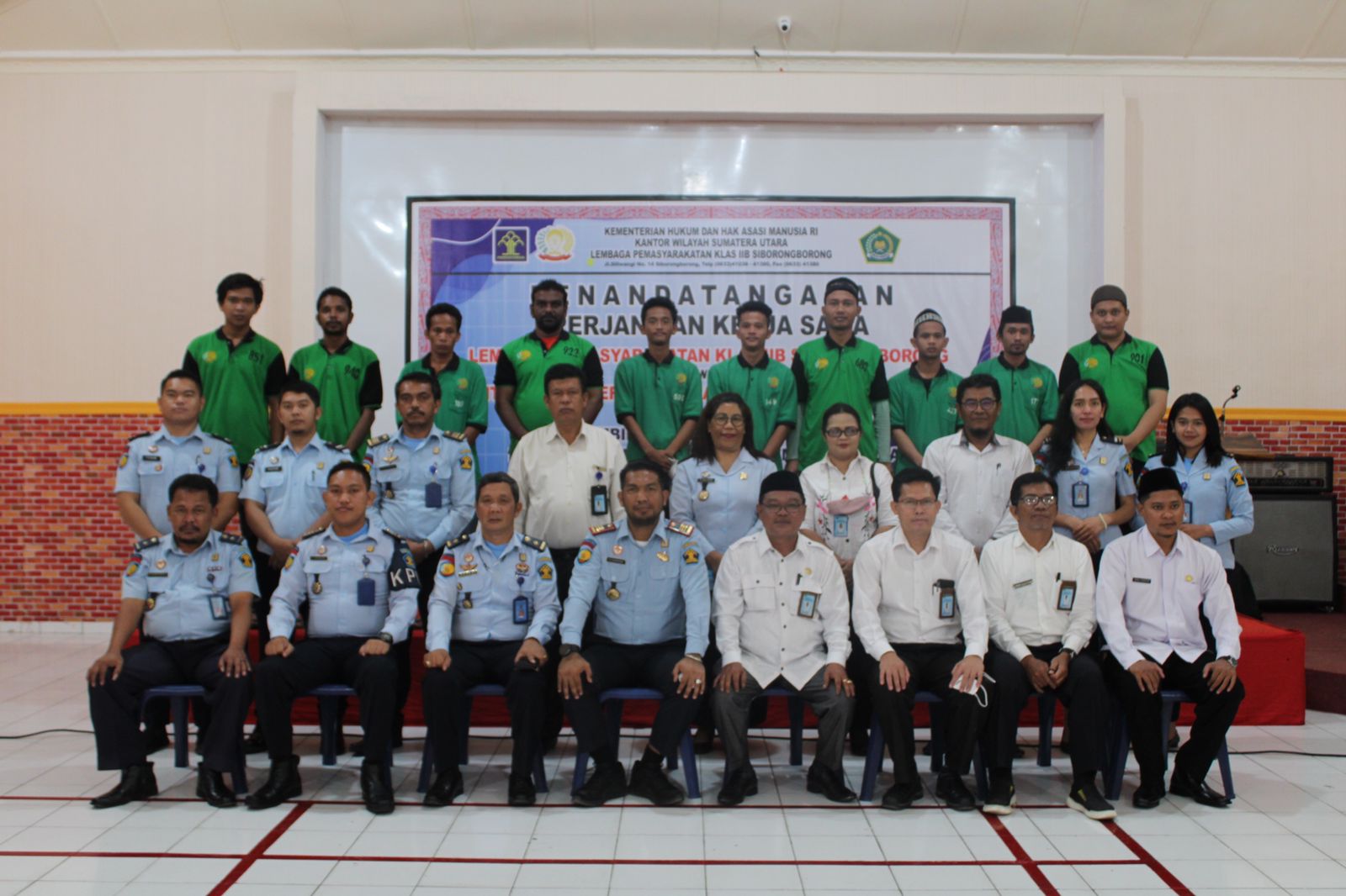 Lapas Klas IIB Siborongborong Laksanakan Perjanjian Dengan Kementerian Agama
