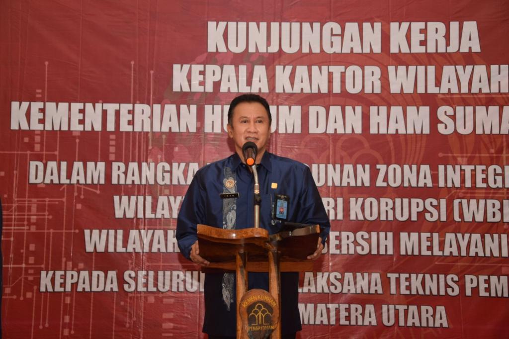 Lapas Siborong-Borong Menerima Kunker Kakanwil Kemenkementrian Hukum dan Ham Sumut 