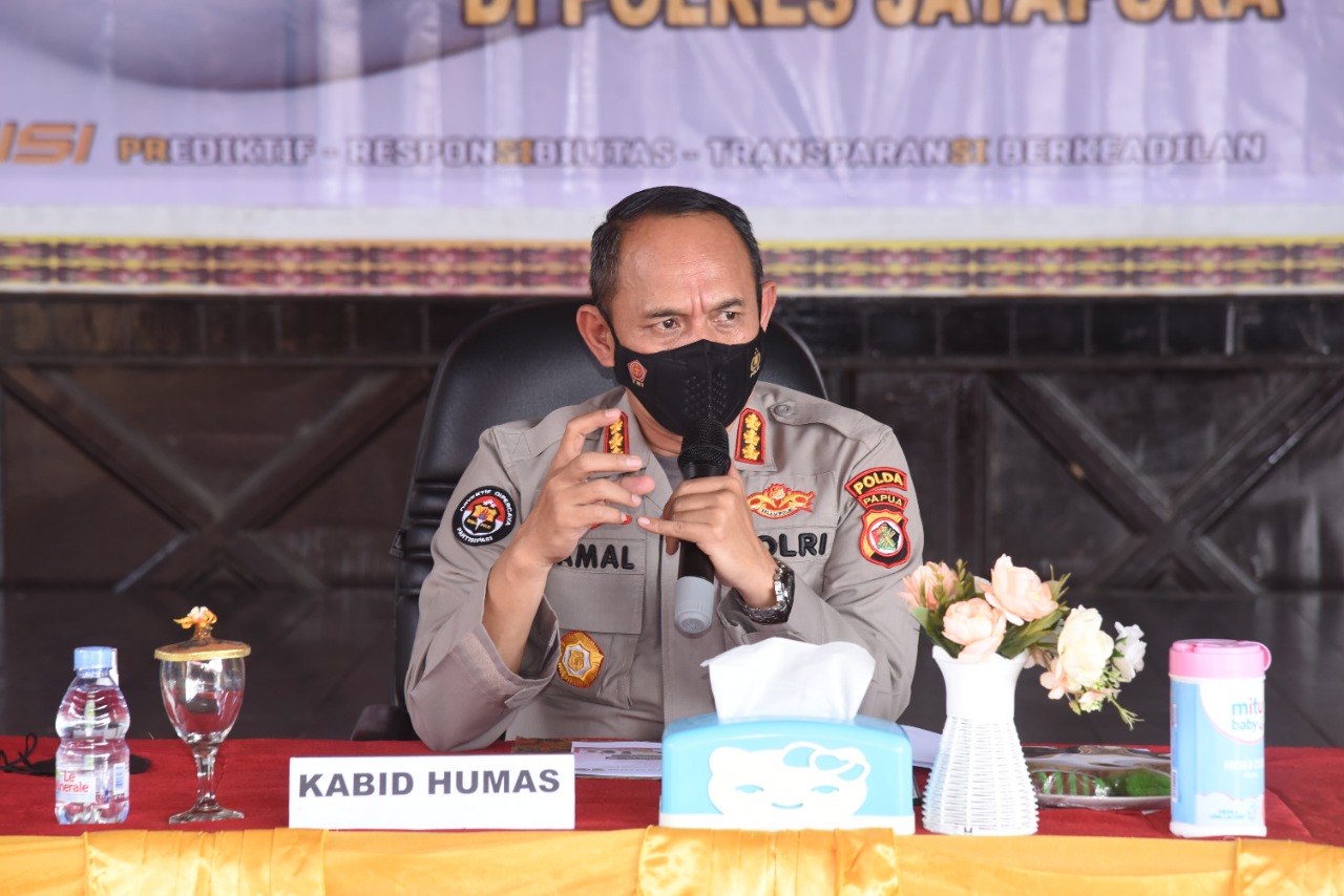 Bidhumas Polda Papua Laksanakan Asistensi Dan Peningkatan Managemen Kehumasan di Polres Jayapura