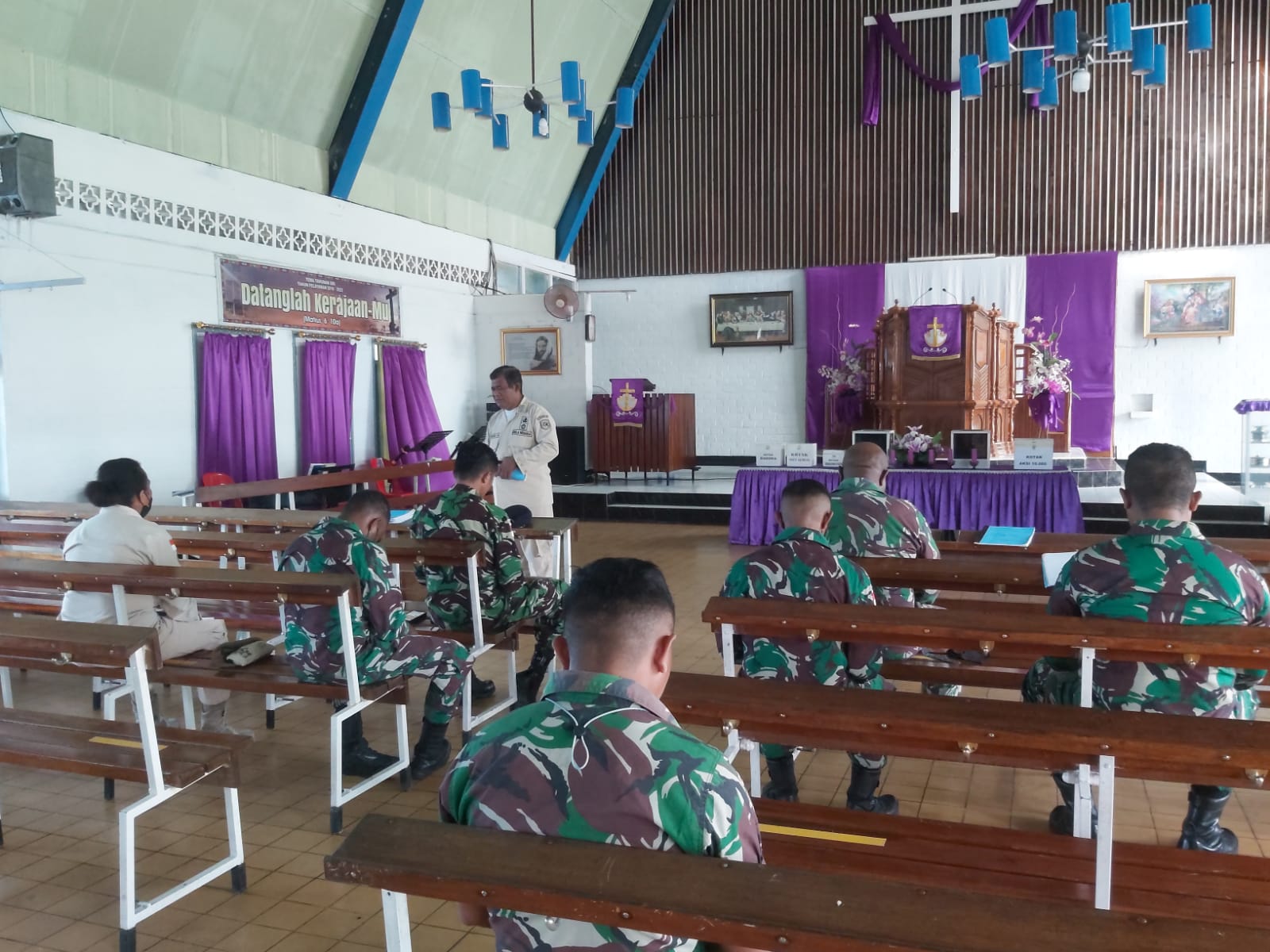 Lanal Biak Gelar Sholat Ghoib dan Doa bersama, Atas Gugur 2 Prajurit Marinir Satgas Mupe Nduga Papua