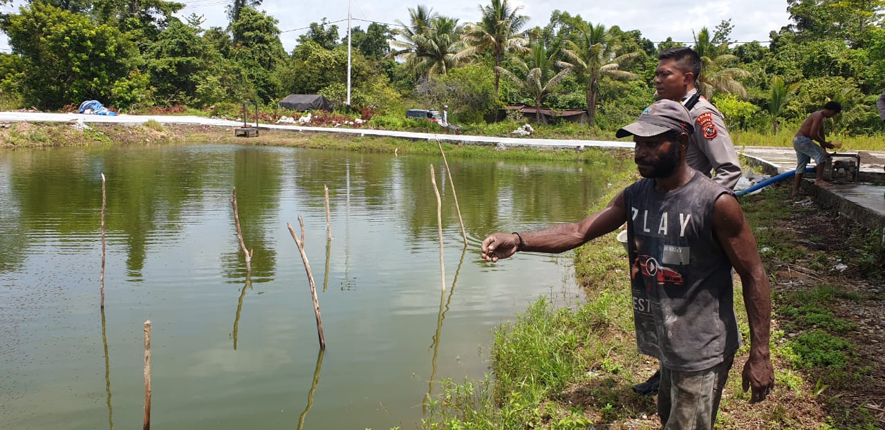 Cek Spot Perikanan Binaan, Begini Tanggapan Binmas Noken Terkait Perkembangan Spot Perikanan di Yahukimo