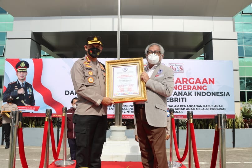 Respons Cepat Penanganan Kasus Anak, Polresta Tangerang Diganjar Penghargaan