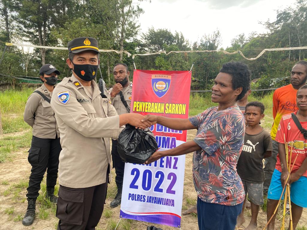 Ops Bina Kusuma Cartenz 2022, Sat Binmas Polres Jayawijaya Ajak Pemuda Kampung Pikhe Jaga Kamtibmas