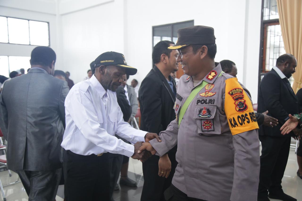 Polres Nduga Amankan Pelantikan SKPD di Wilayah Kabupaten Nduga