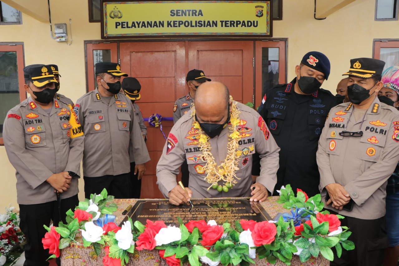 Kapolda Papua Resmikan Polsek Yendidori Baru Polres Biak Numfor