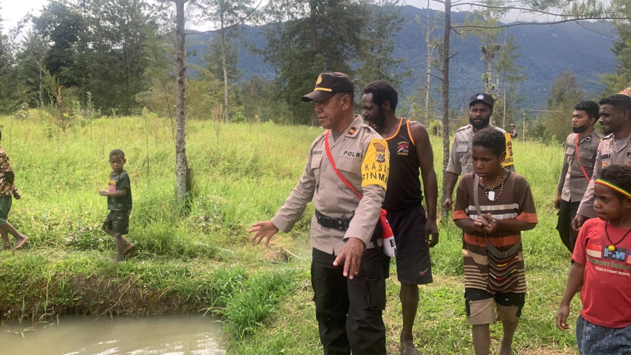 Binmas Noken Ops Damai Cartenz Akan Bagikan Bibit Ikan Bagi Masyarakat Kabupaten Puncak