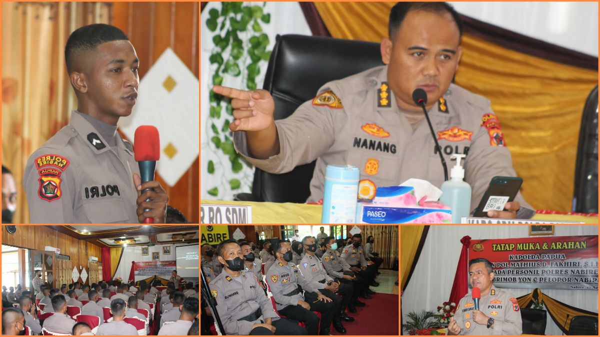 Rakernis SDM Polda Papua dan Monev Bintara Noken Digelar di Polres Nabire