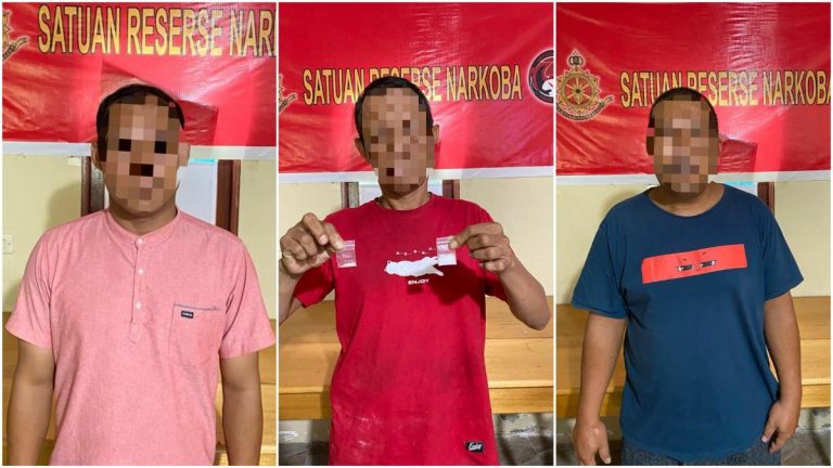 Polisi Berhasil Amankan Tiga Pelaku Penyalahgunaan Narkotika Jenis Sabu