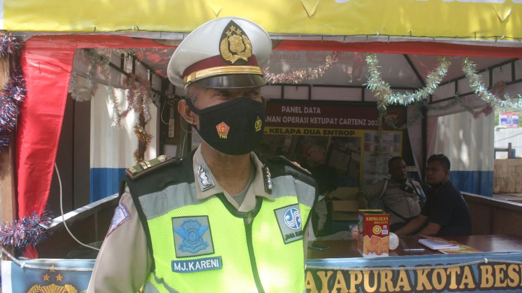 Satgas Operasi Ketupat Cartenz 2022 melaksanakan kegiatan Patroli Seputaran Kota Jayapura