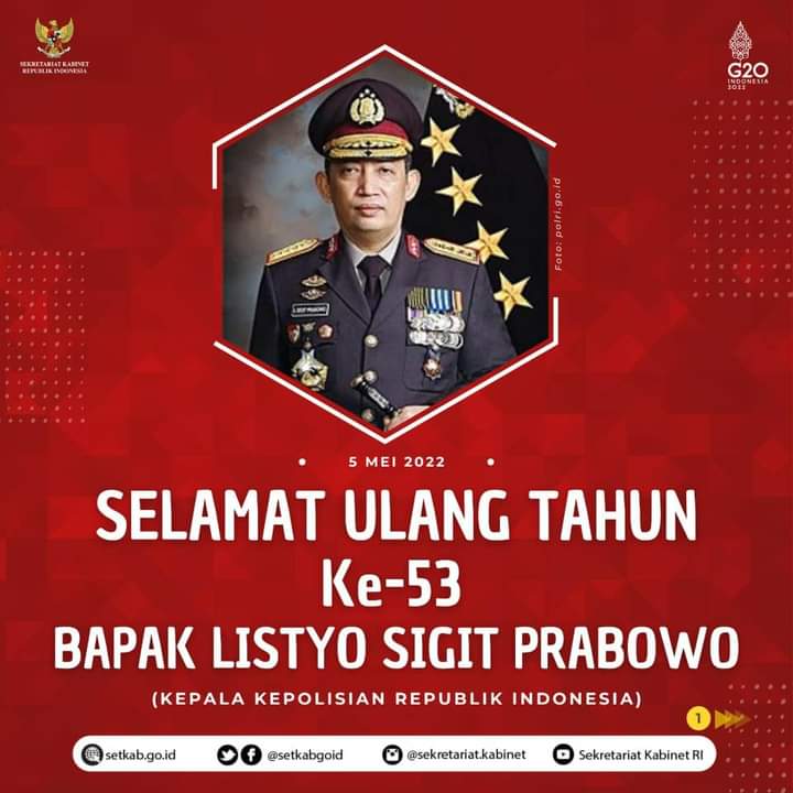 Redaksi Poskota.Net Ucapkan Ulangtahun Ke-53 Kapolri Jenderal Listyo Sigit Prabowo