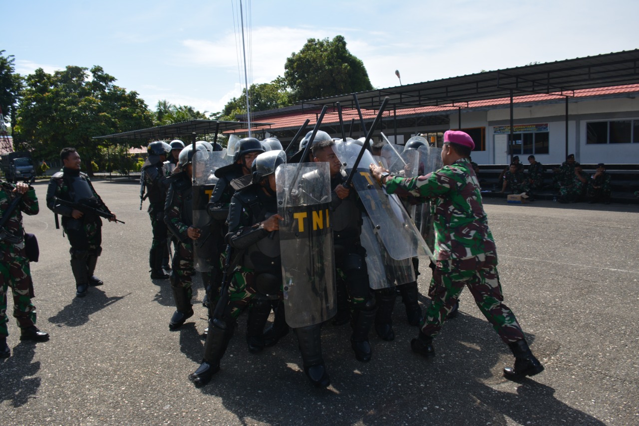 Antisipasi Unras Anarkis, Lantamal X Siapkan Pasukan Penindakan Huru-Hara