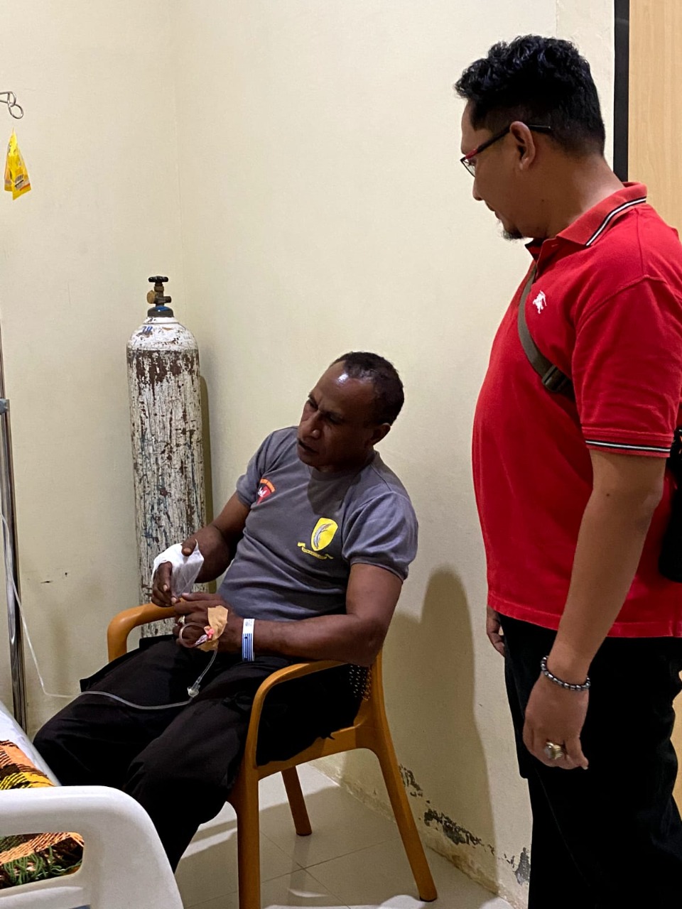 Kasat Polair Polresta Jayapura Kota Menjadi Korban Dari Massa Pendemo di Kota Jayapura