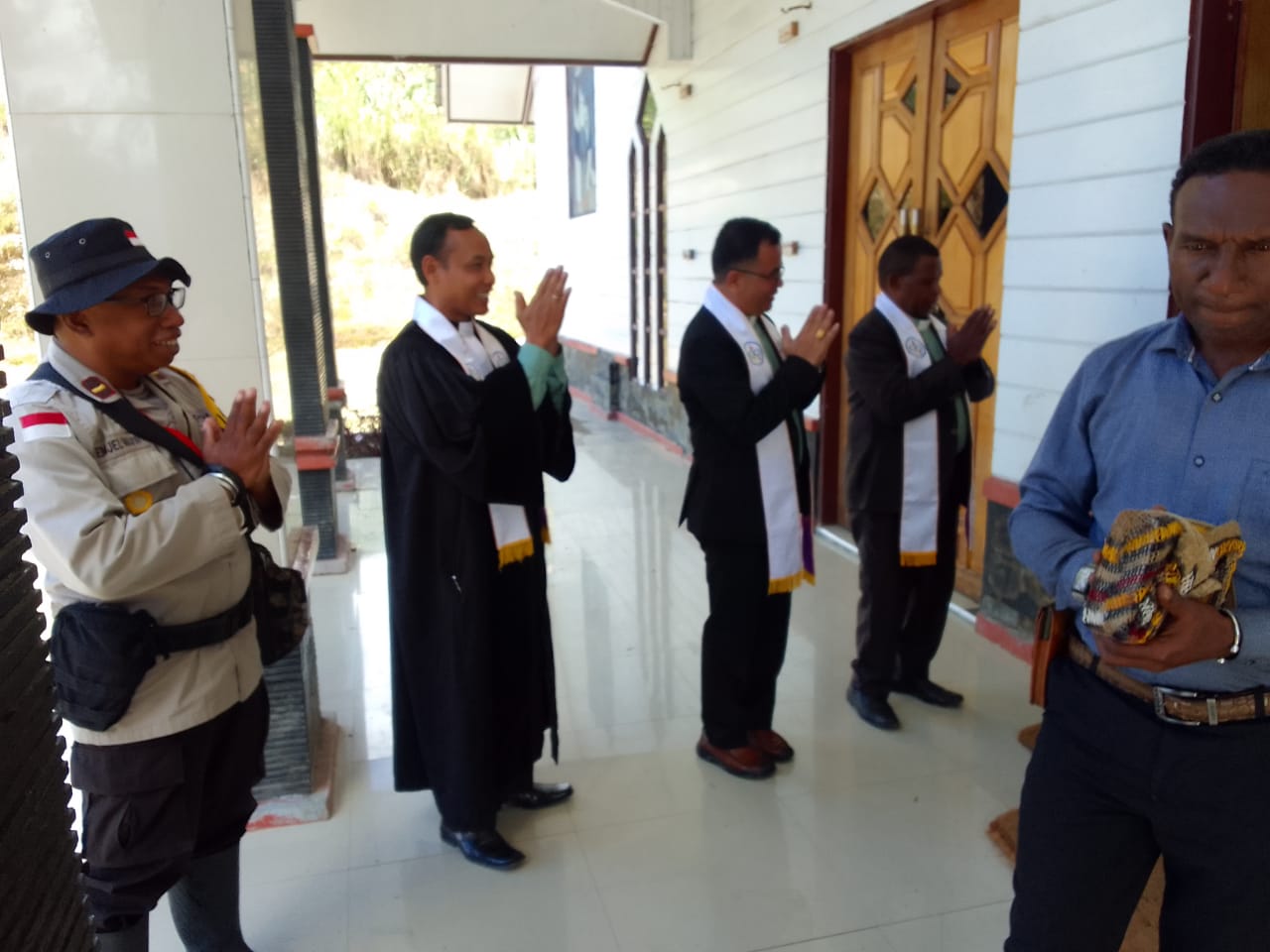 Melalui Tokoh Agama Binmas Noken Berikan Himbauan Kamtibmas