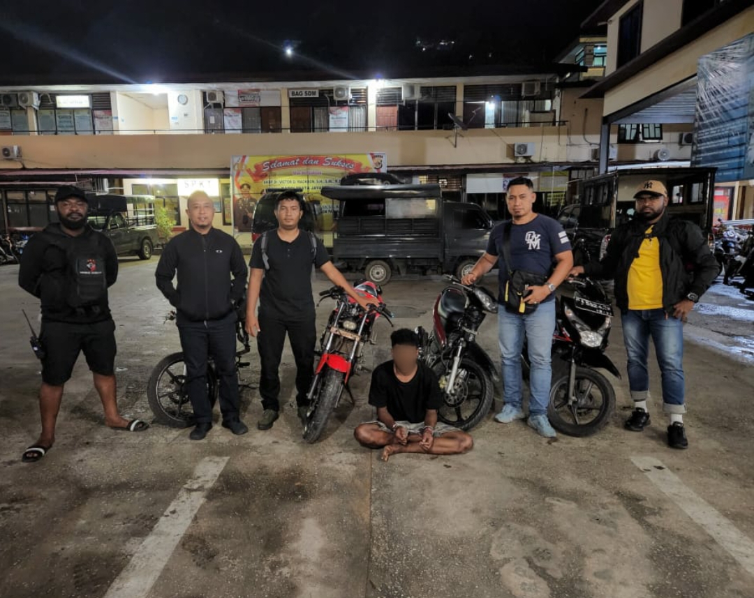 Resmob Polresta Jayapura Kota Berhasil Bekuk Spesialis Curanmor