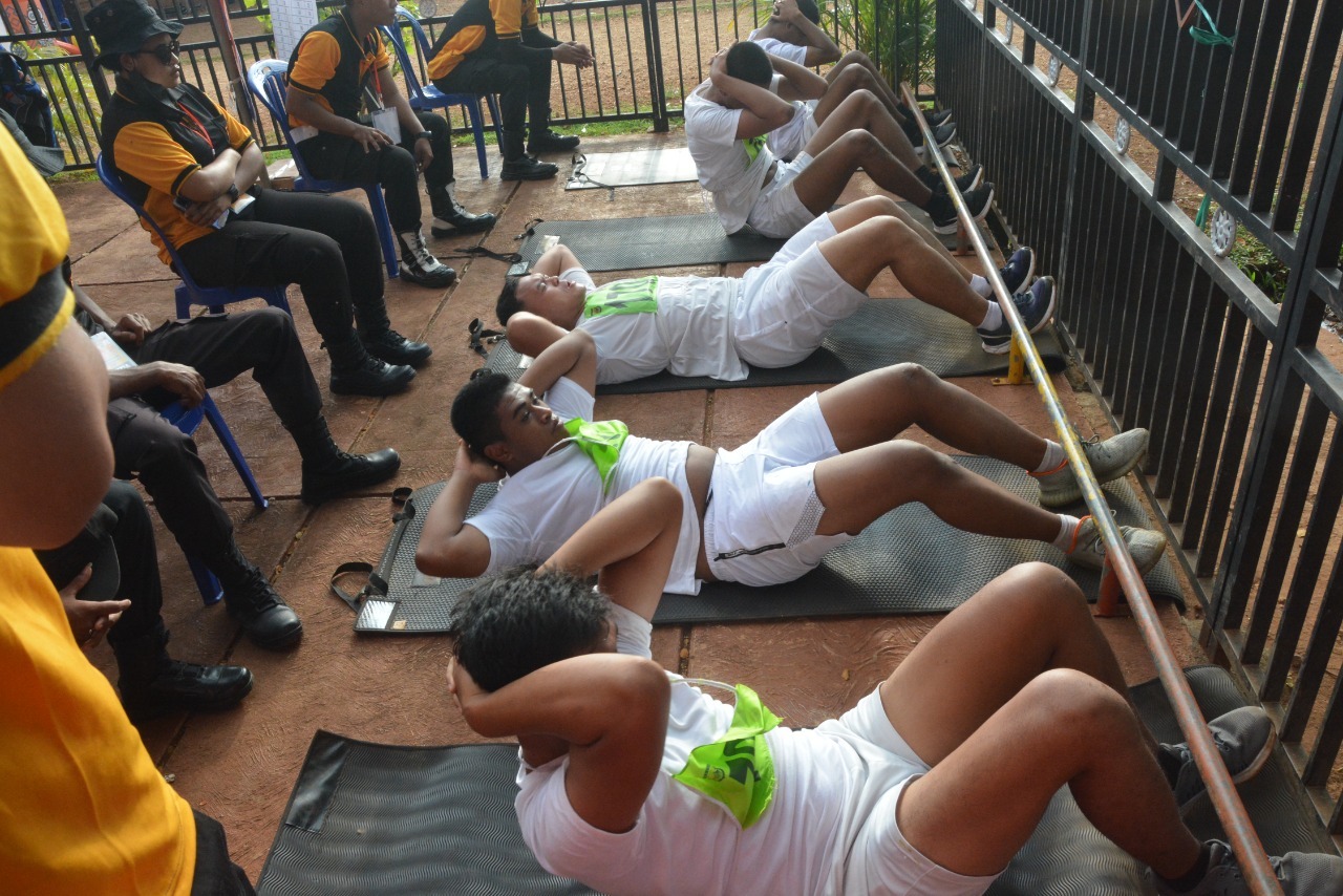 Biro SDM Polda Papua Gelar Uji Kesamaptaan dan Antropometri Casis Bintara Polri T.A. 2022 Polda Papua Hari Keempat