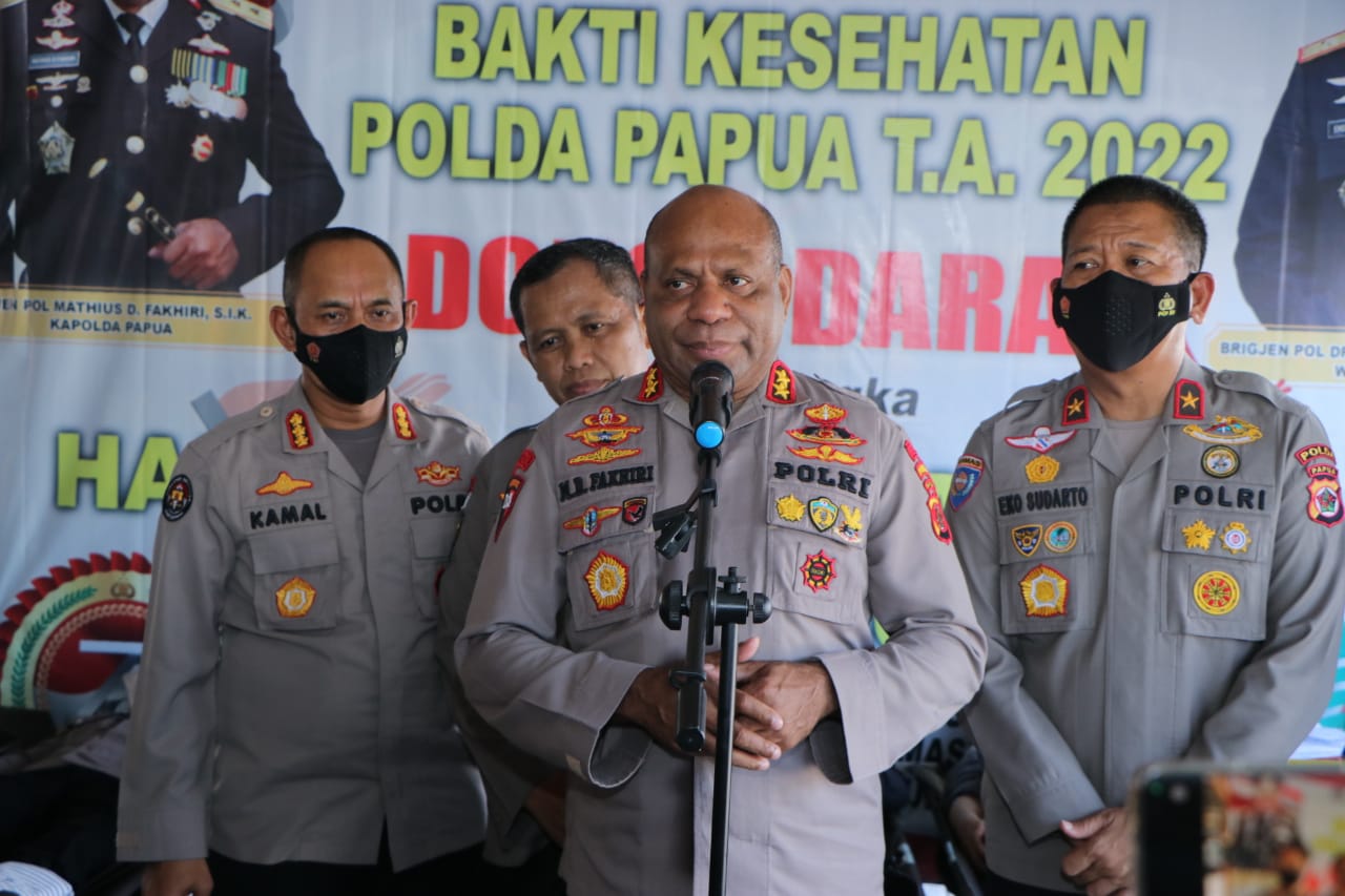 Menjelang Hut Bhayangkara Ke-76, Polda Papua Menggelar Bakti Kesehatan Donor Darah