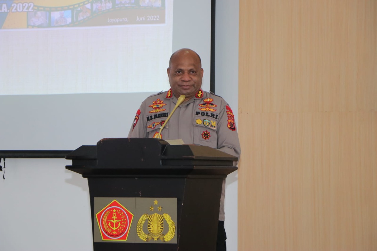 Kapolda Papua Pimpin Pembukaan Taklimat Awal Audit Kinerja Tahap II Itwasum Polri Aspek Pelaksanaan dan Pengendalian di Polda Papua T.A. 2022