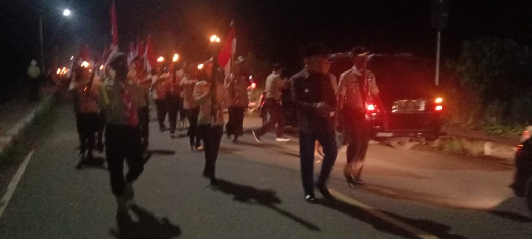 Polisi di Perbatasan RI-PNG Berikan Materi Wawasan Kebangsaan dan Amankan Kegiatan Kemah