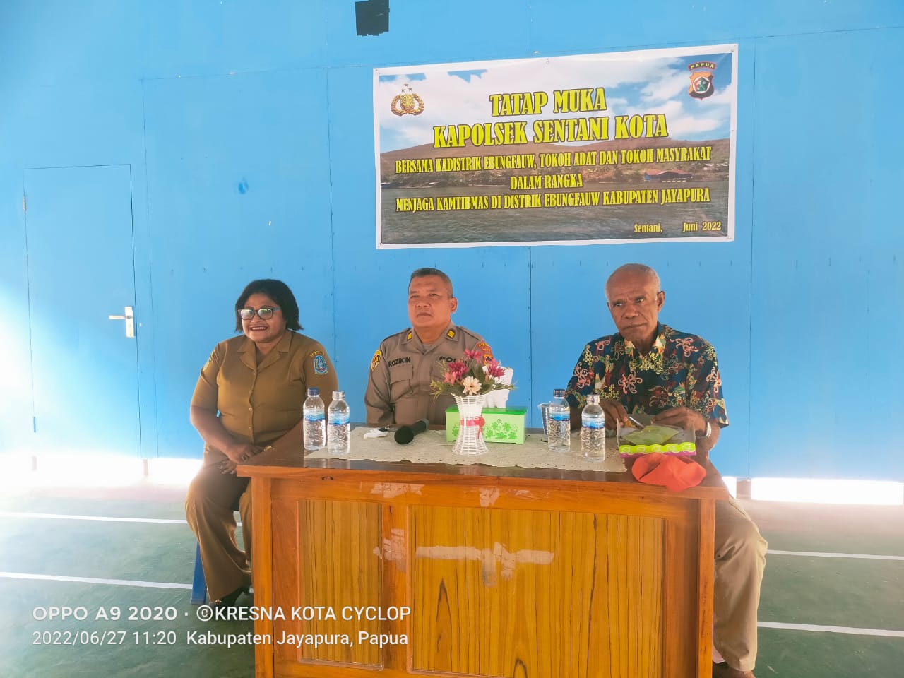 Wujudkan Kamtibmas Kondusif, Kapolsek Sentani Kota Gandeng Kadistrik Serta Todat Dan Tomas Distrik Ebungfauw
