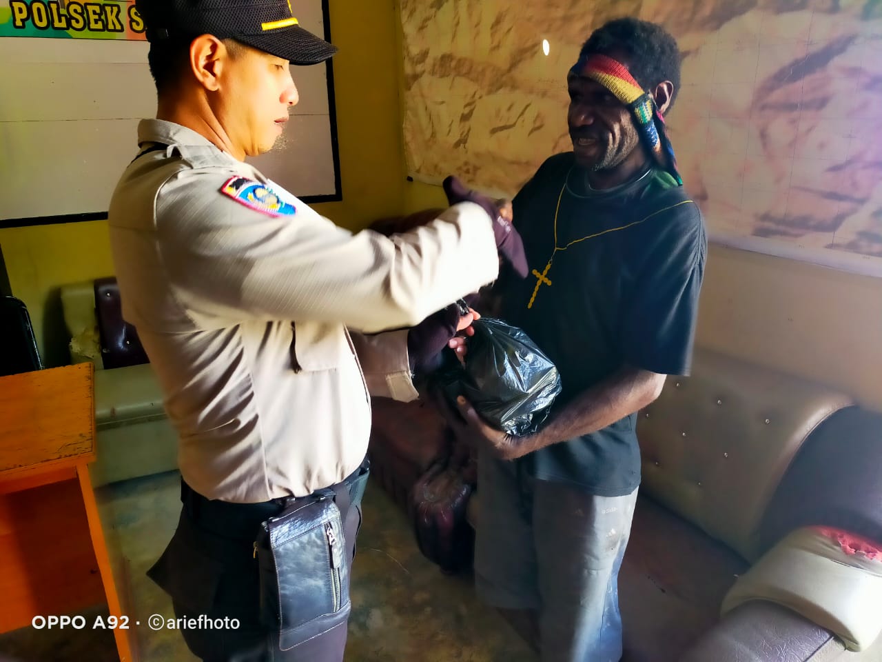 Jaga Keamanan, Binmas Noken Gandeng Tokoh Masyarakat Himbau Kamtibmas
