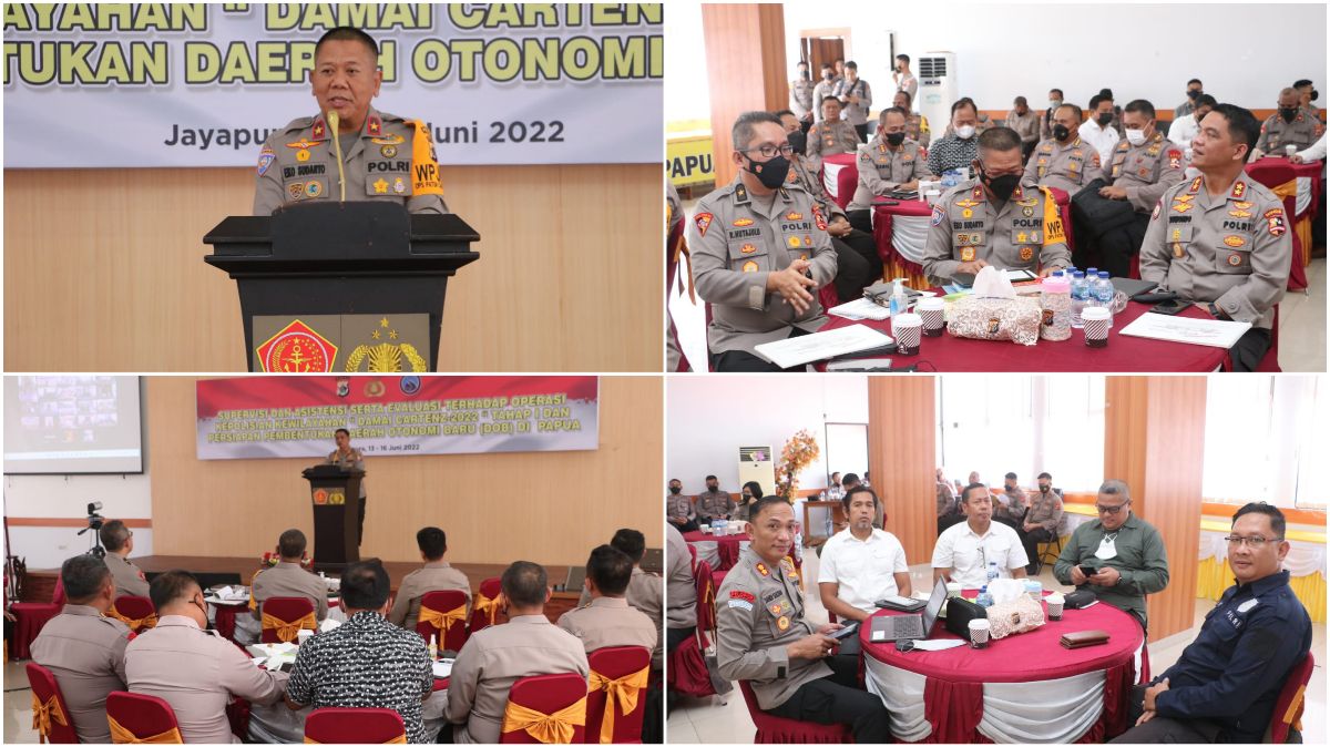 Gelar Supervisi dan Asistensi, Kakorbinmas Apresiasi Hasil Capaian Ops Damai Cartenz 2022