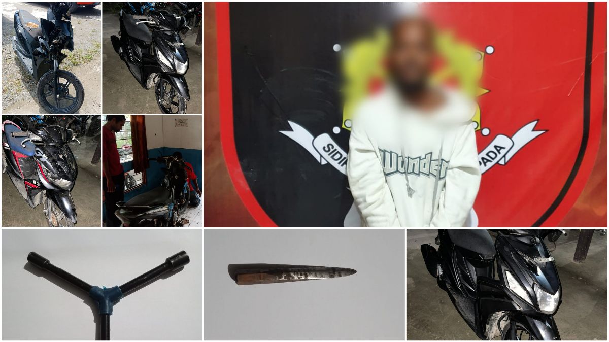 Polisi Berhasil Menangkap Pelaku Curanmor di Kabupaten Nabire