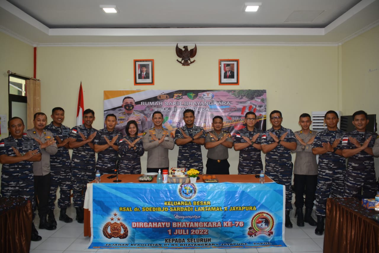 RSAL Dr. Soedibjo Sardadi Memberikan Surprise pada Hut ke-76 Bhayangkara