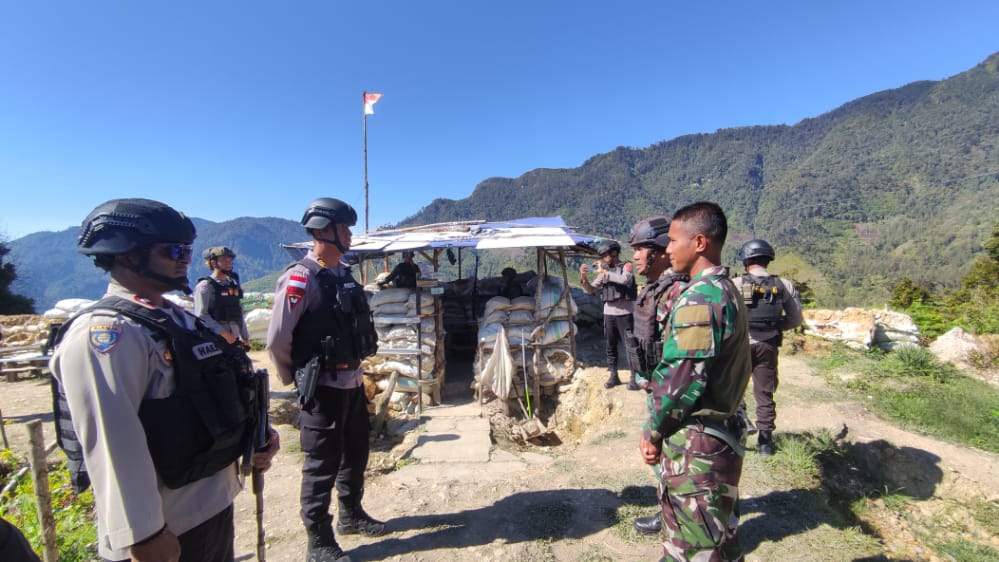 Cegah Gangguan Kamtibmas, Polres Intan Jaya Lakukan Patroli Gabungan