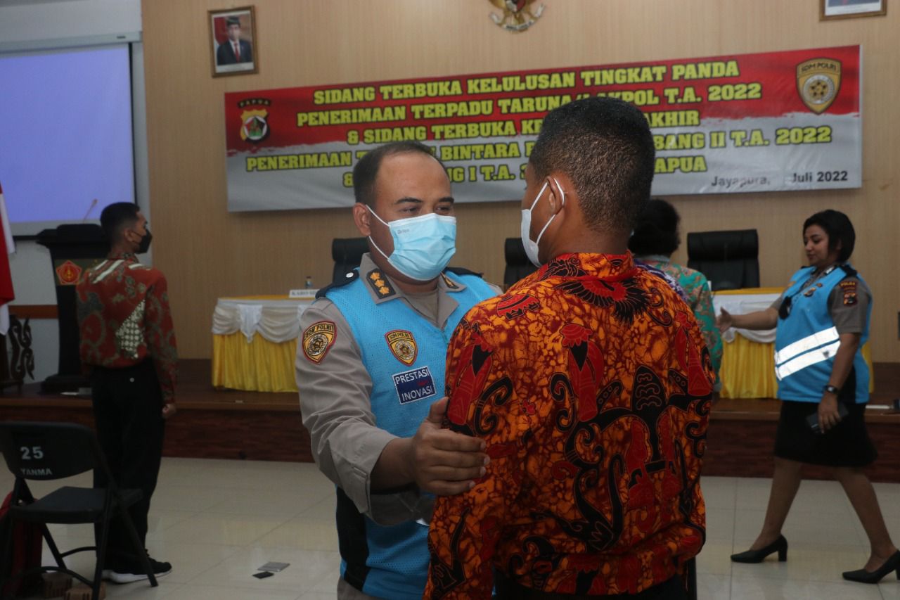 Sidang Terbuka Kelulusan Tingkat Panda Penerimaan Terpadu Taruna/I Akpol T.A. 2022 Polda Papua