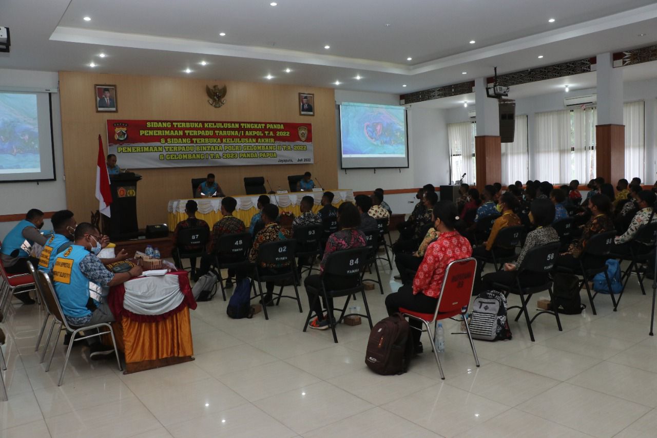 Sidang Terbuka Kelulusan Akhir Penerimaan Bintara Polri Gelombang II T.A 2022 dan Gelombang I T.A 2023 Polda Papua