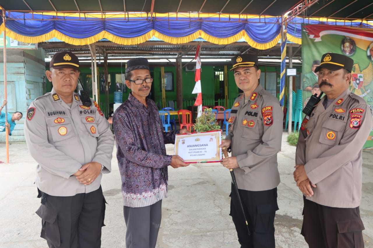 Polres Mappi Melaksanakan Anjangsana ke Purnawirawan dan Warakawuri di Kota Kepi