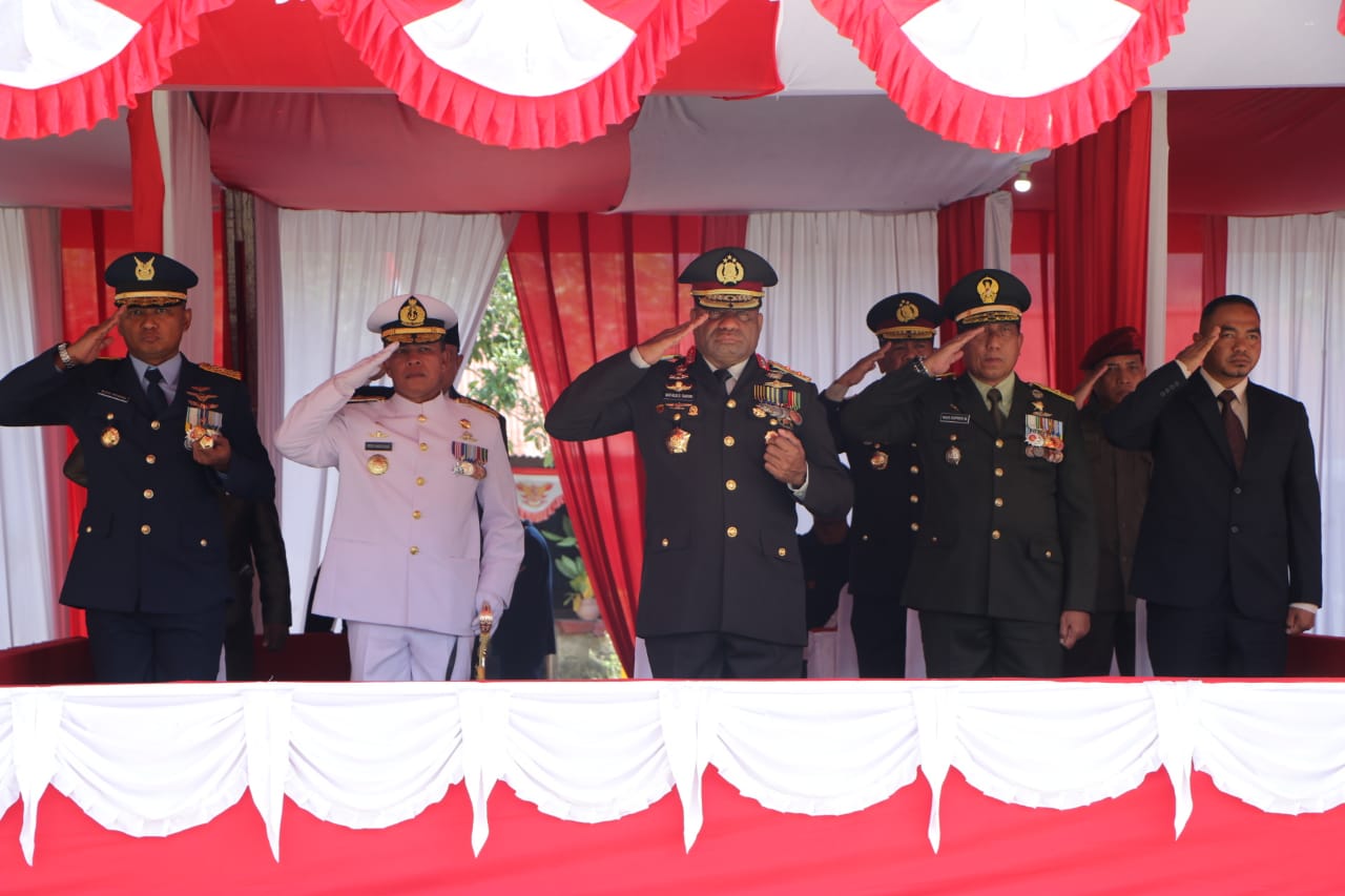 Polda Papua dan Forkopimda Provinsi Papua mengikuti secara virtual Upacara Hari Bhayangkara ke-76 Tahun 2022