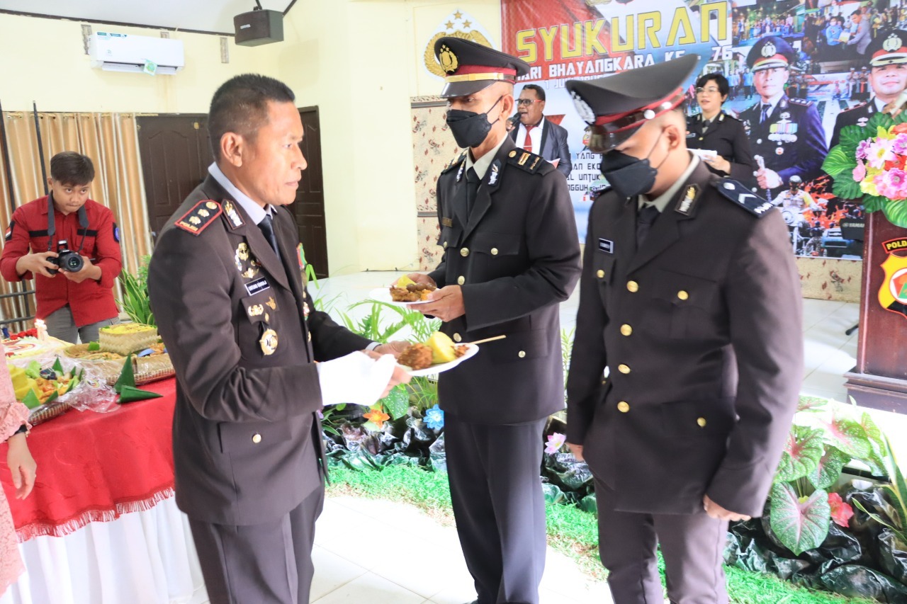 Polres Merauke Laksanakan Syukuran Hari Bhayangkara ke 76 tahun 2022